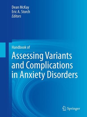 cover image of Handbook of Assessing Variants and Complications in Anxiety Disorders